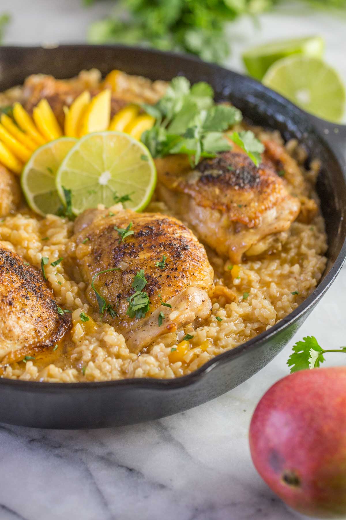 Chili Lime Mango Chicken and Rice - Lovely Little Kitchen