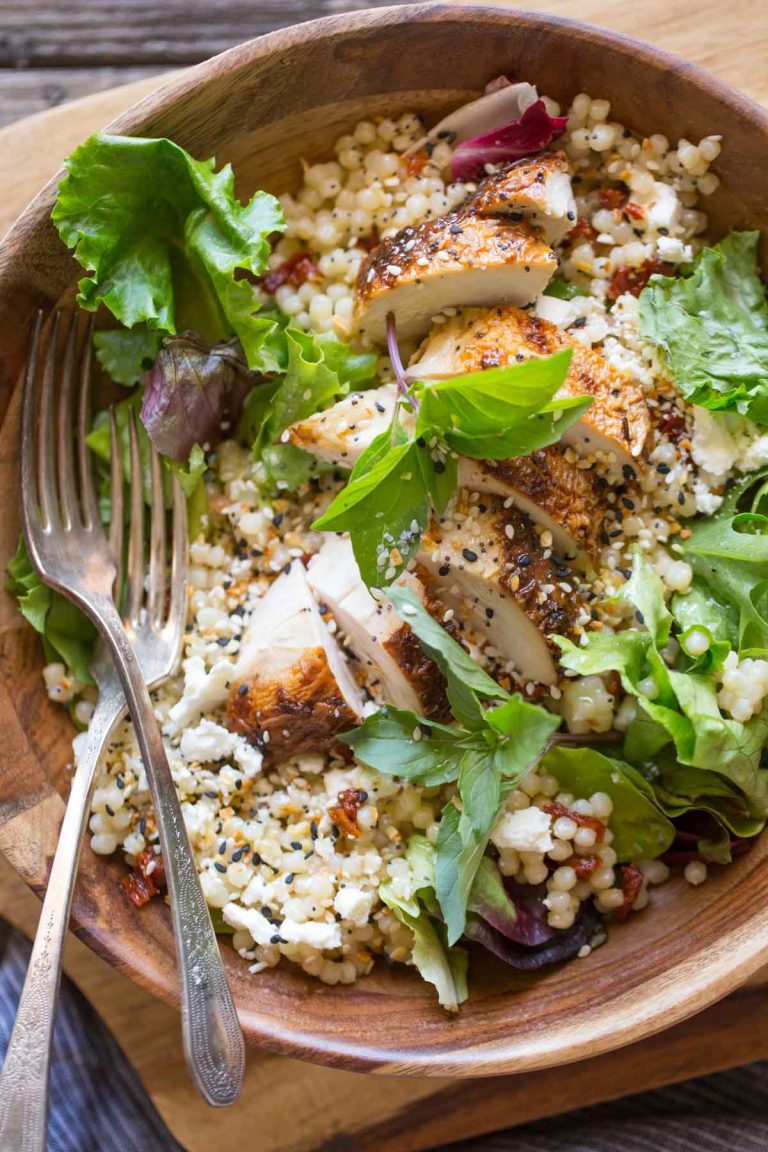 Israeli Couscous Salad With Honey Lemon Vinaigrette Lovely Little Kitchen