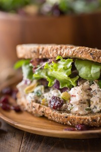 Cranberry Pistachio Chicken Salad Sandwich Lovely Little Kitchen