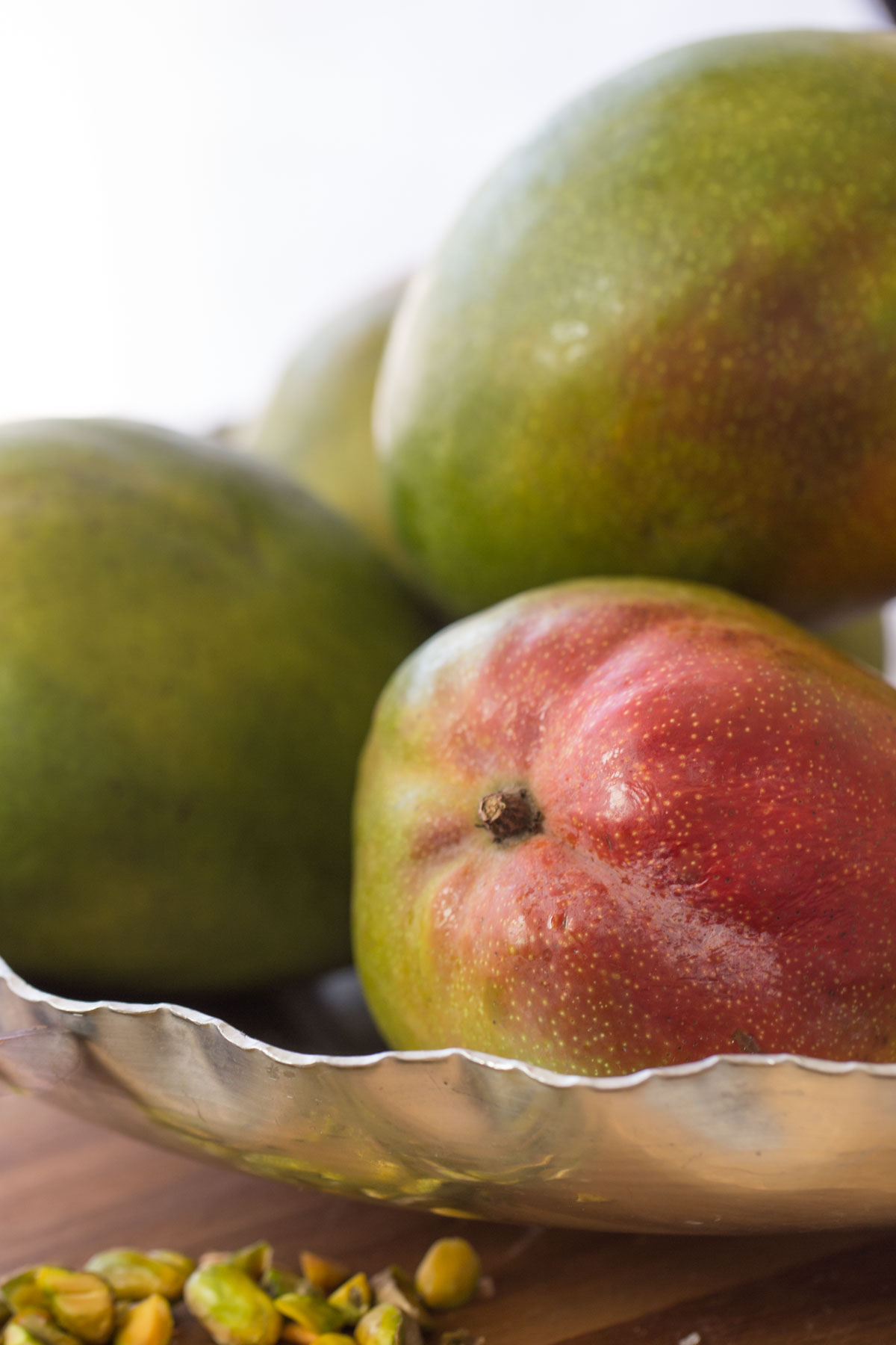 Bowl of Kent Mangos.