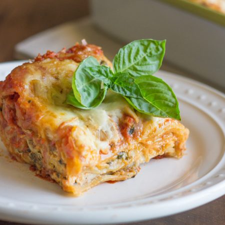 Spinach and Artichoke Chicken Lasagna - Lovely Little Kitchen