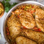 One Skillet Fajita Style Chicken and Rice - Lovely Little Kitchen