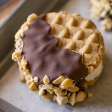 Peanut Butter Cookie Ice Cream Sandwiches-image