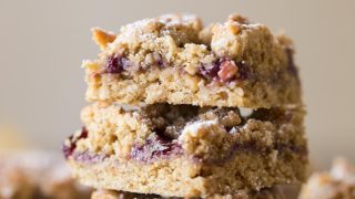 Peanut Butter And Jelly Oat Bars Lovely Little Kitchen