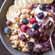 Triple Berry Oatmeal Breakfast Bowl-image
