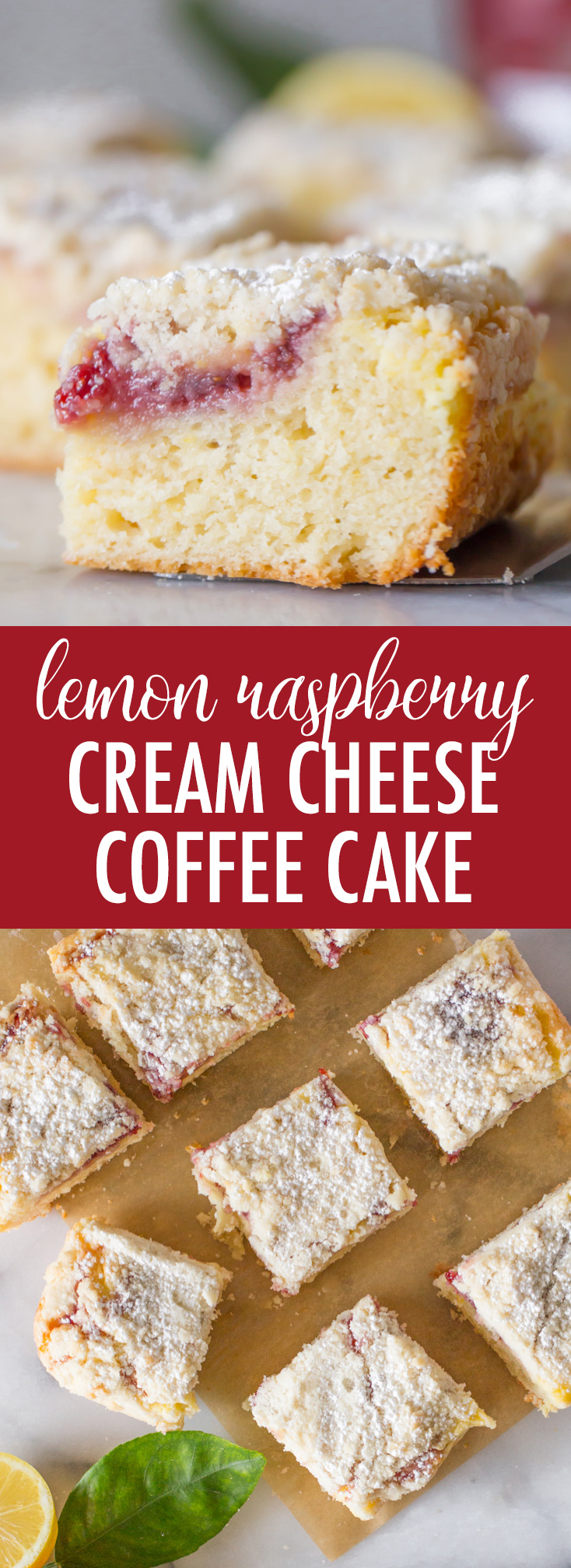 Lemon Raspberry Cream Cheese Coffee Cake Lovely Little Kitchen
