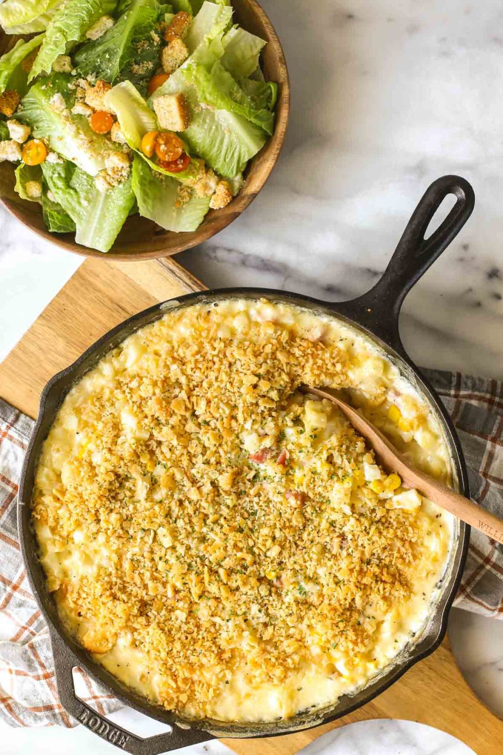 Cheesy Ham and Potato Skillet - Lovely Little Kitchen
