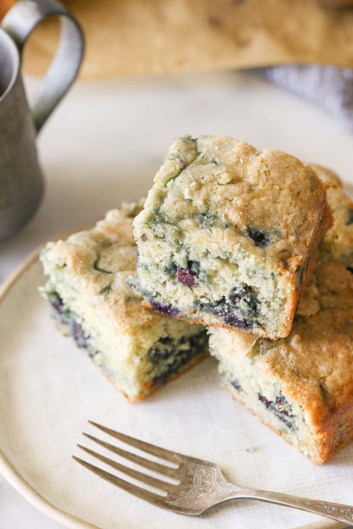 Sourdough Blueberry Breakfast Cake - Lovely Little Kitchen